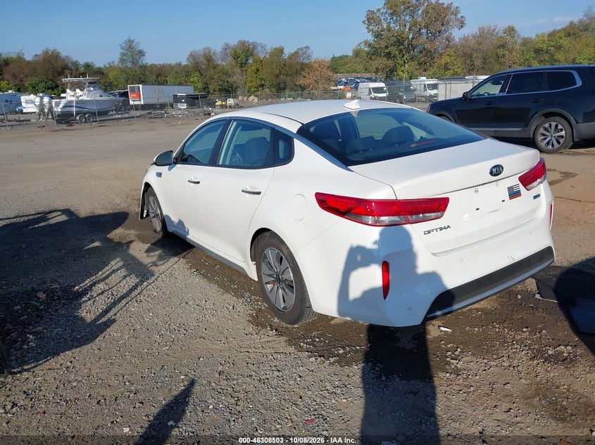 Vin: knagt4le5h5016310, lot: 46808702, kia optima hybrid 20173