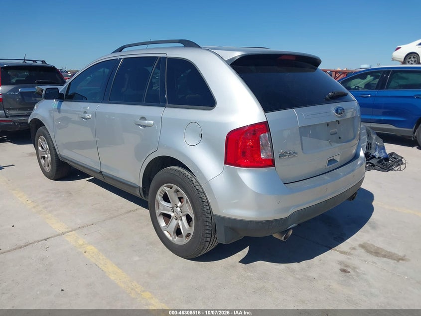 Vin: 2fmdk3jc5dbb52880, lot: 46808715, ford edge sel 20133