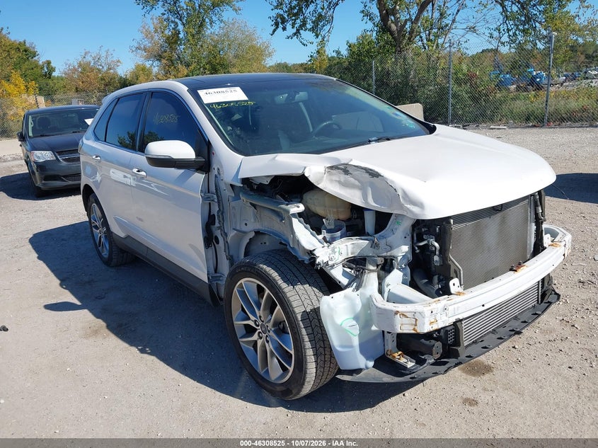 Vin: 2fmpk4k99jbb98990, lot: 46808724, ford edge titanium 20181