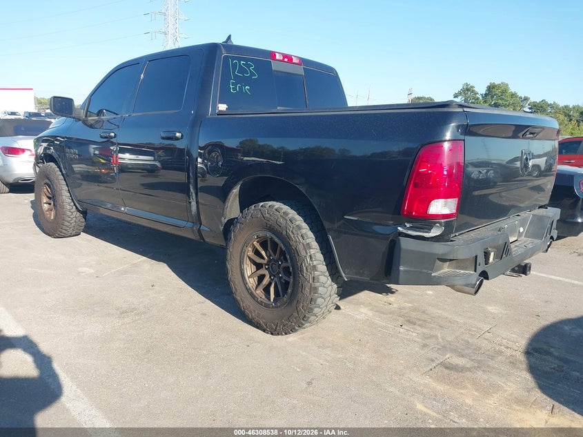 Vin: 1c6rr7lt5js339104, lot: 46808737, ram 1500 big horn  4x4 5'7 box 20183