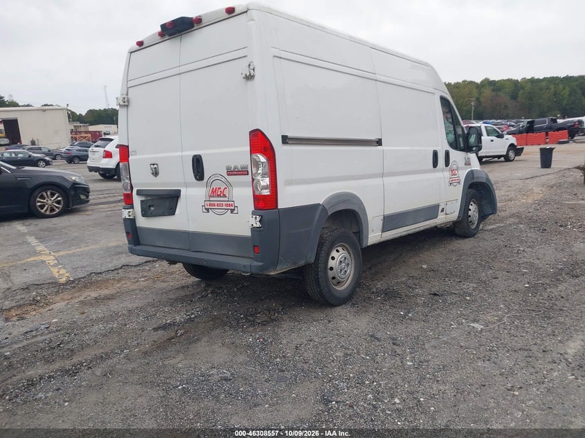 Vin: 3c6trvbg0je114073, lot: 46808756, ram promaster 1500 high roof 136 wb 20184