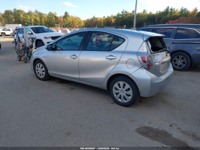 Vin: jtdkdtb31e1564067, lot: 46808785, toyota prius c one 20143