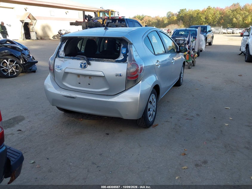 Vin: jtdkdtb31e1564067, lot: 46808785, toyota prius c one 20144