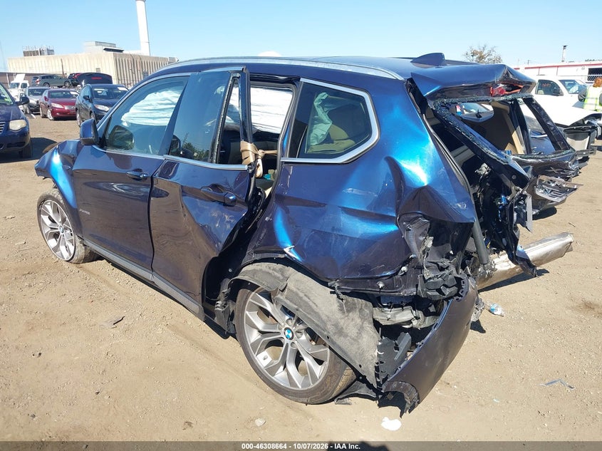 Vin: 5uxwx9c5xg0d83619, lot: 46808863, bmw x3 xdrive28i 20163