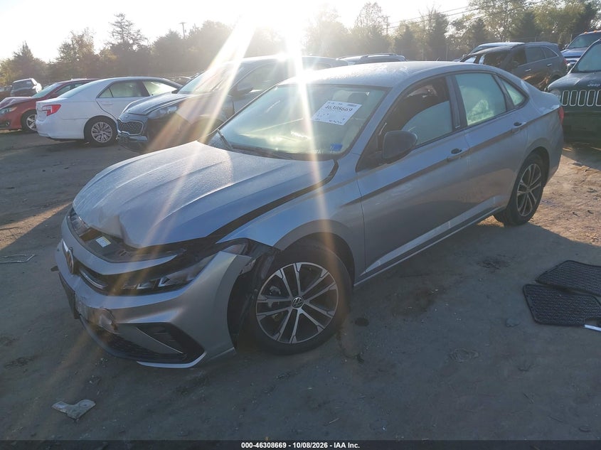 Vin: 3vwbx7bu2sm084915, lot: 46808868, volkswagen jetta 1.5t sport 20252
