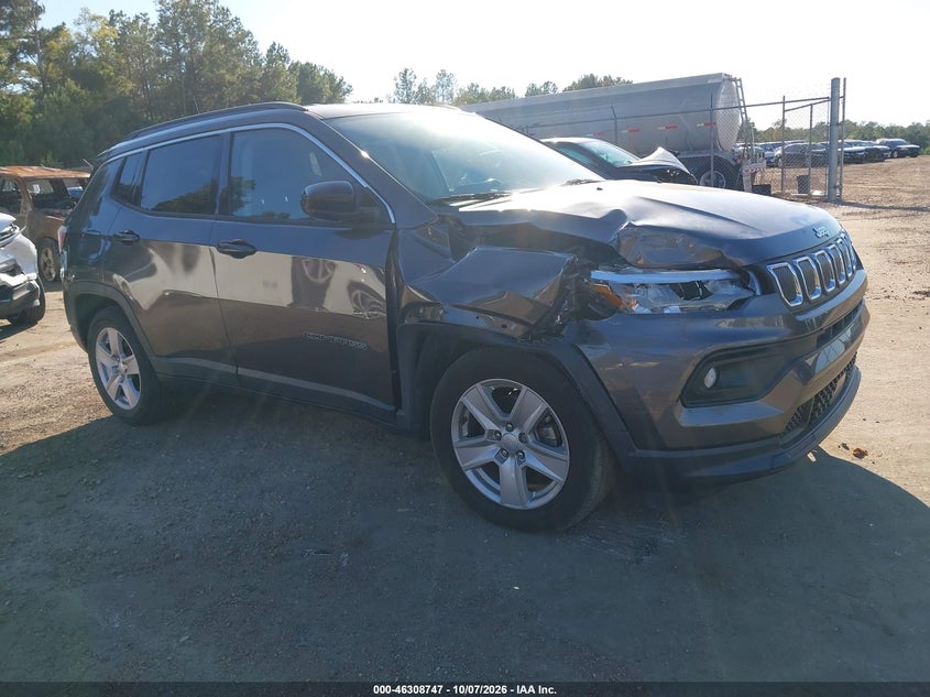Vin: 3c4njcbbxnt229296, lot: 46808946, jeep compass latitude fwd 2022 img_1