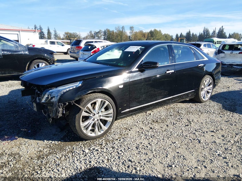 Vin: 1g6kn5r66ju100325, lot: 46808984, cadillac ct6 platinum 20182
