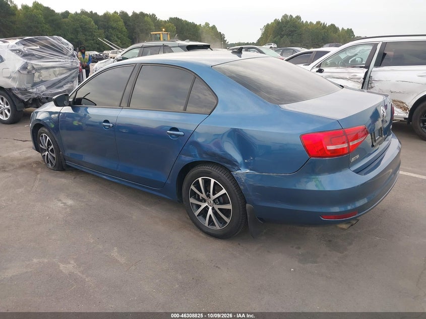 Vin: 3vw3a7aj2fm343826, lot: 46809024, volkswagen jetta 2.0l tdi s 20153