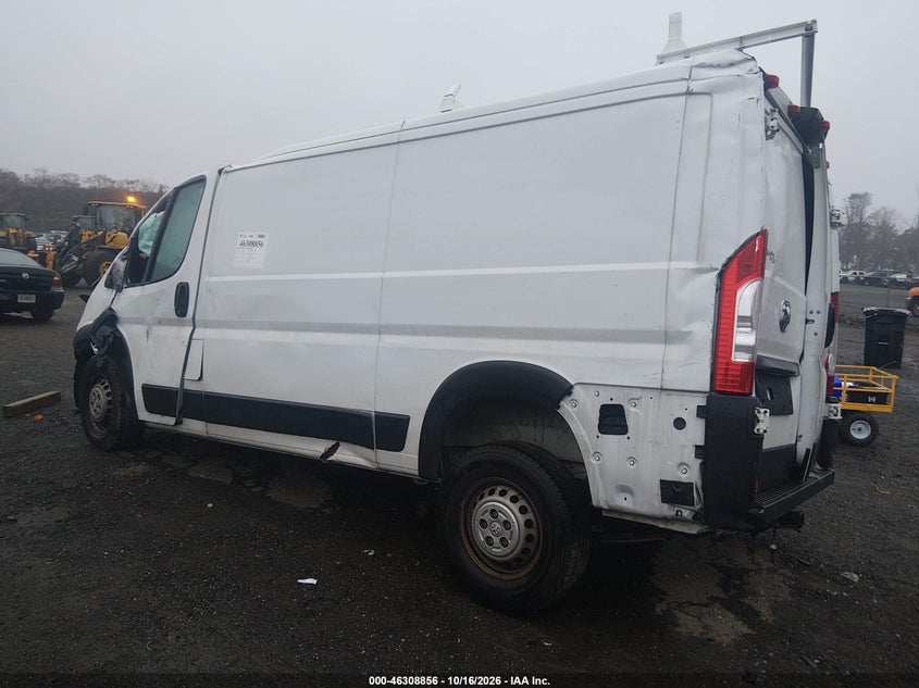 Vin: 3c6lrvag5re120819, lot: 46809055, ram promaster 1500 low roof 136 wb w/pass seat 20243