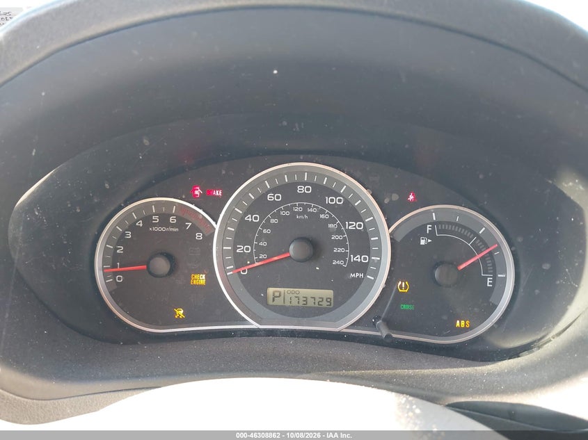 SUBARU IMPREZA 2008 VIN JF1GE61628H508625