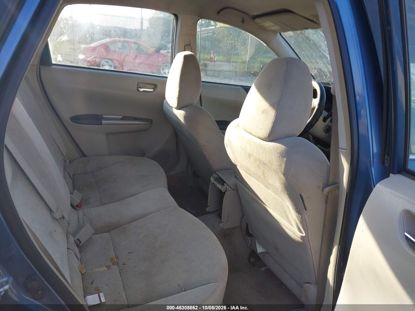 SUBARU IMPREZA 2008 VIN JF1GE61628H508625