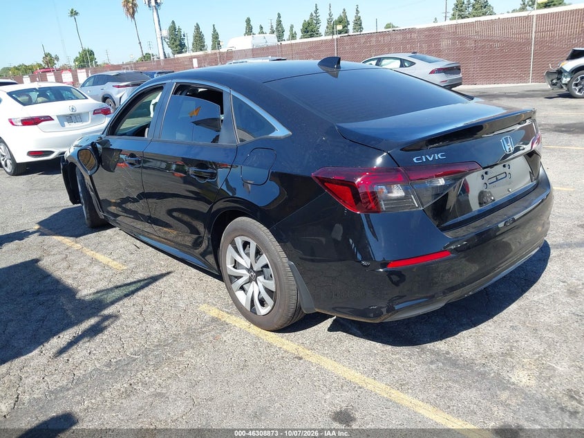 Vin: 2hgfe2f28th576565, lot: 46809073, honda civic lx 20263