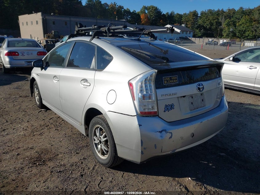 Vin: jtdkn3du0b0277002, lot: 46809156, toyota prius two 20113