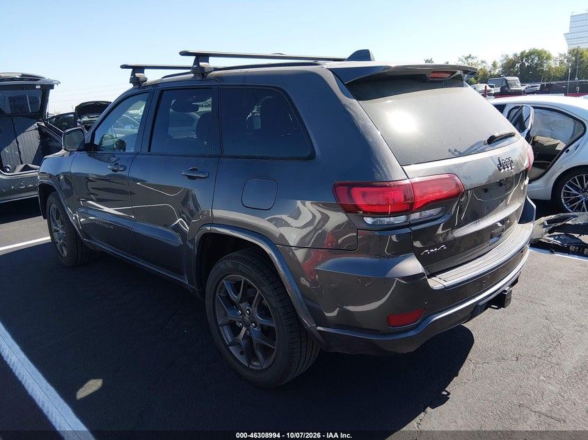 Vin: 1c4rjfbg9mc622988, lot: 46809193, jeep grand cherokee 80th anniversary 4x4 20213