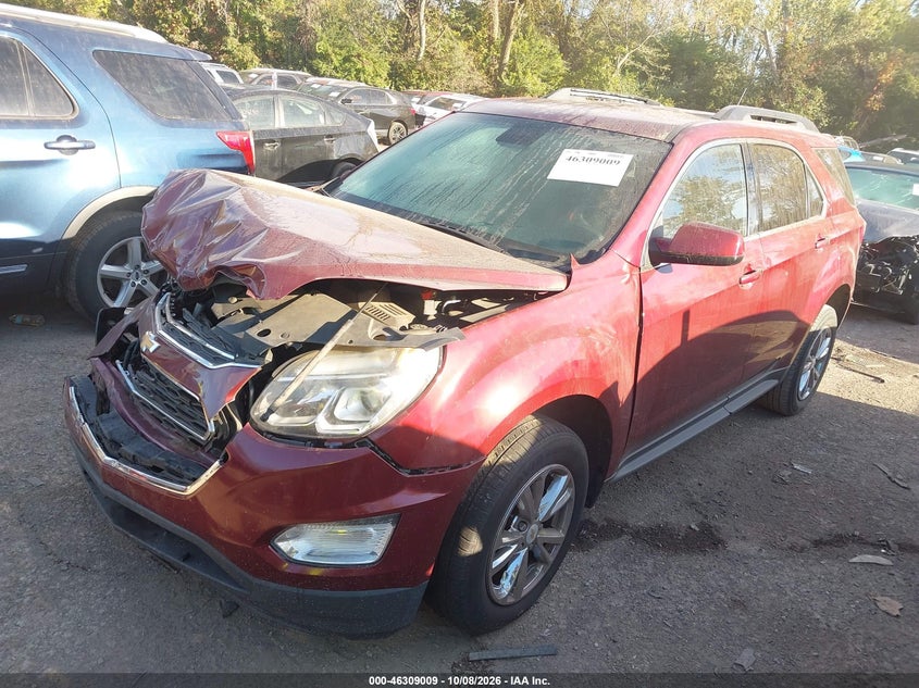 2016 Chevrolet Equinox Lt, Front End, IAAI, VIN 2GNALCEK8G6212953 — photo 2