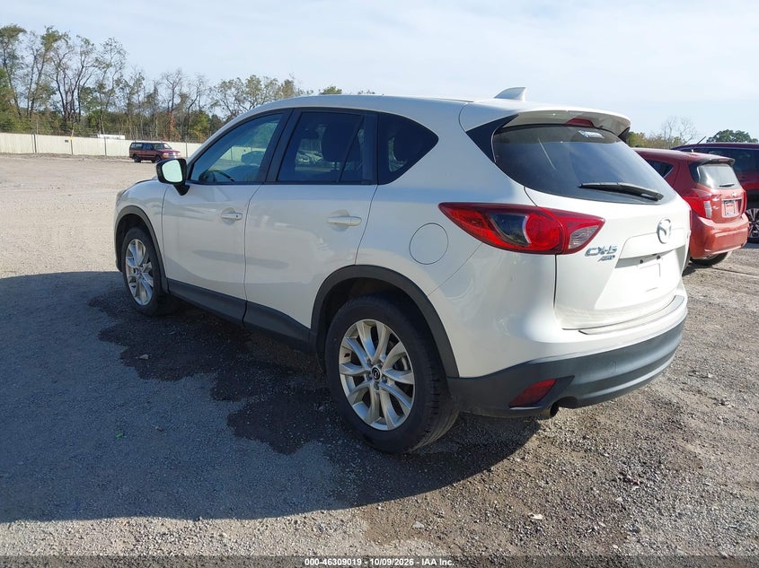 Vin: jm3ke4dy0e0350552, lot: 46809218, mazda cx-5 grand touring 20143