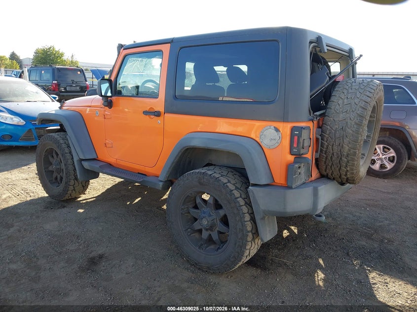 Vin: 1c4ajwag2cl187924, lot: 46809224, jeep wrangler sport 20123