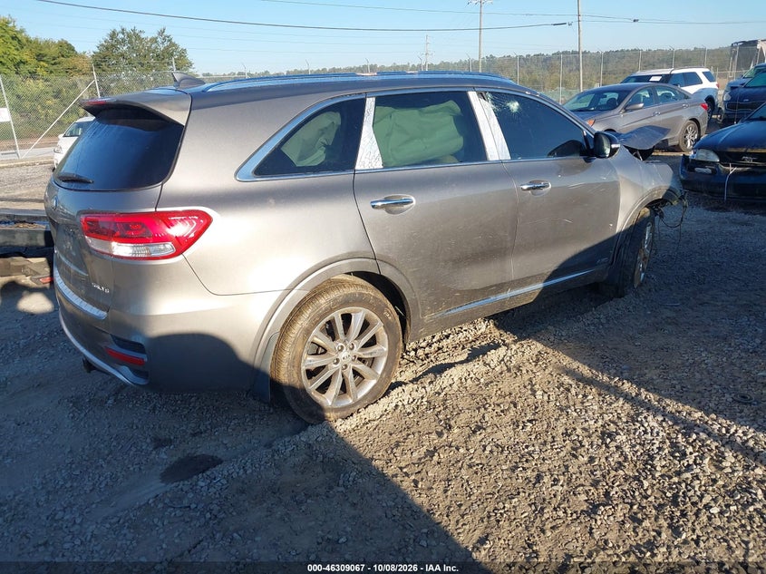 Vin: 5xypkda53gg095118, lot: 46809266, kia sorento 3.3l sxl 20164