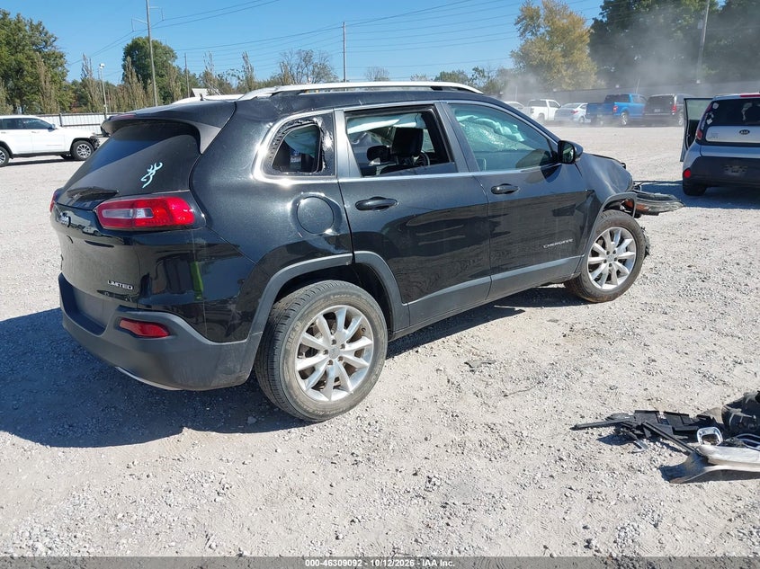 Vin: 1c4pjmdb6gw225657, lot: 46809291, jeep cherokee limited 20164