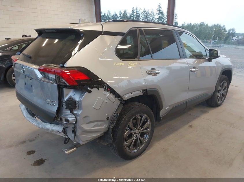 Vin: jtmd6rfv5pd109158, lot: 46809346, toyota rav4 hybrid limited 20234