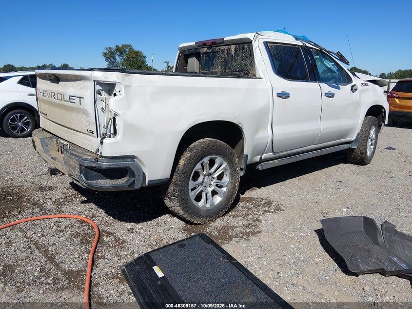 Vin: 3gcudgel9ng516670, lot: 46809356, chevrolet silverado 1500 4wd  short bed ltz 20224