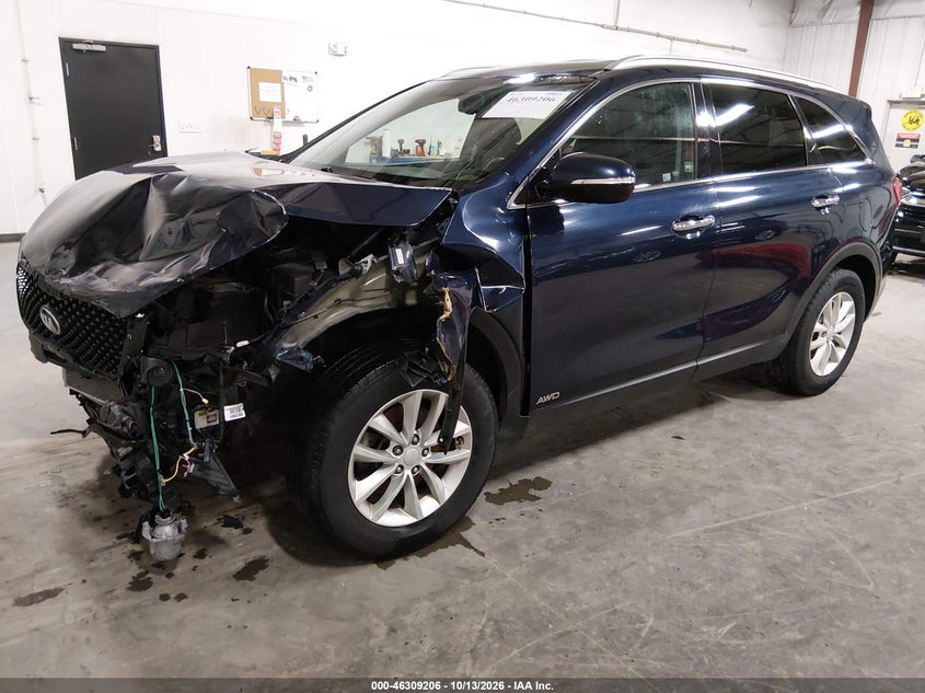 Vin: 5xypgda3xgg065002, lot: 46809405, kia sorento 2.4l lx 20162