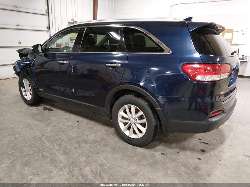 Vin: 5xypgda3xgg065002, lot: 46809405, kia sorento 2.4l lx 20163