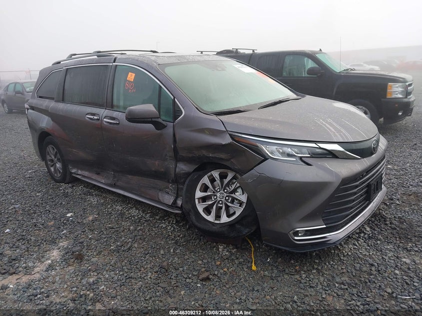 Vin: 5tdjskfc5ms030318, lot: 46809411, toyota sienna xle 20211