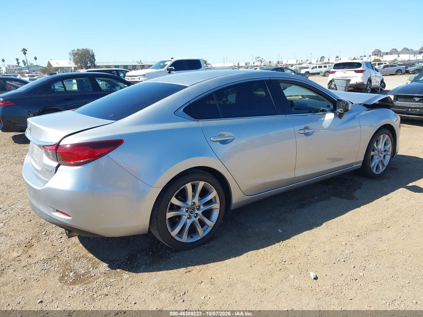 Vin: jm1gj1v59g1484485, lot: 46809422, mazda mazda6 i touring 20164