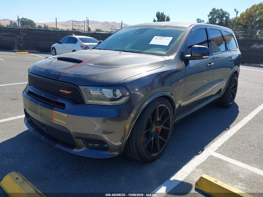 Vin: 1c4sdjgj5jc278099, lot: 46809429, dodge durango srt awd 20182