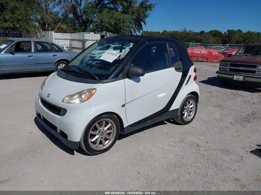SMART FORTWO 2009 VIN WMEEK31X79K214323