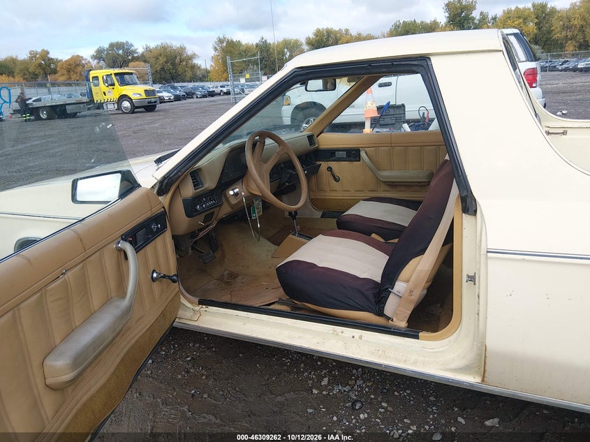 DODGE RAMPAGE 1982 VIN 1B7EZ44B8CD216450