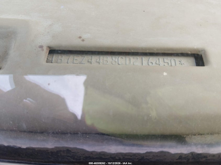 DODGE RAMPAGE 1982 VIN 1B7EZ44B8CD216450