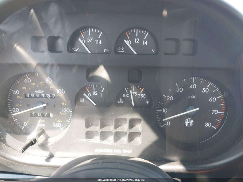 ALFA-ROMEO SPIDER 1988 VIN ZARBA5645J1062735