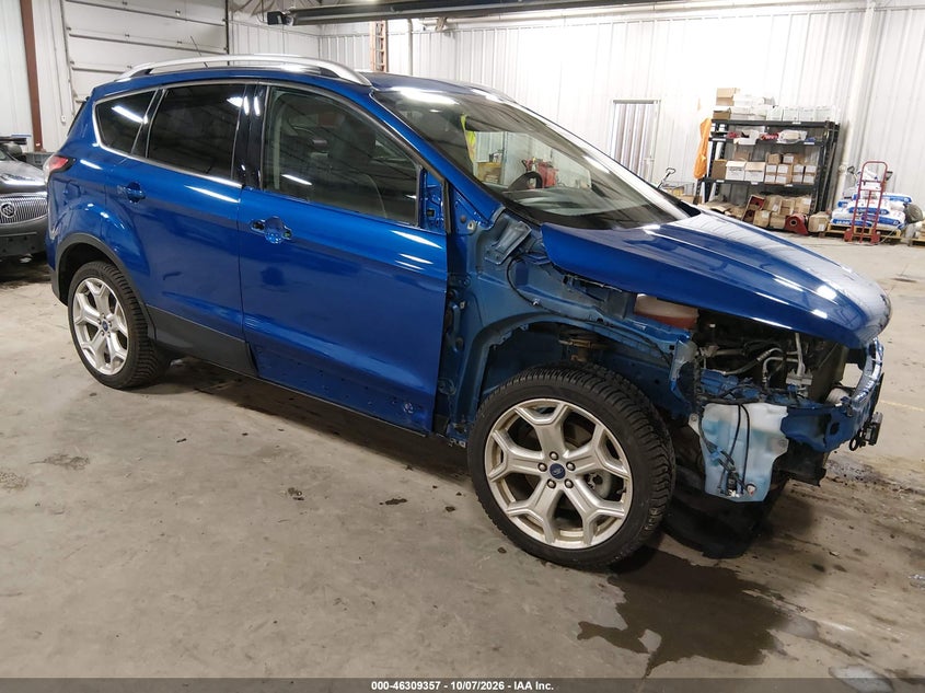 Vin: 1fmcu9j9xjud37025, lot: 46809556, ford escape titanium 20181