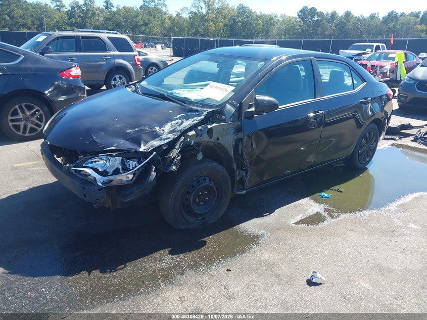 Vin: 2t1burhe6ec115300, lot: 46809625, toyota corolla le 20142