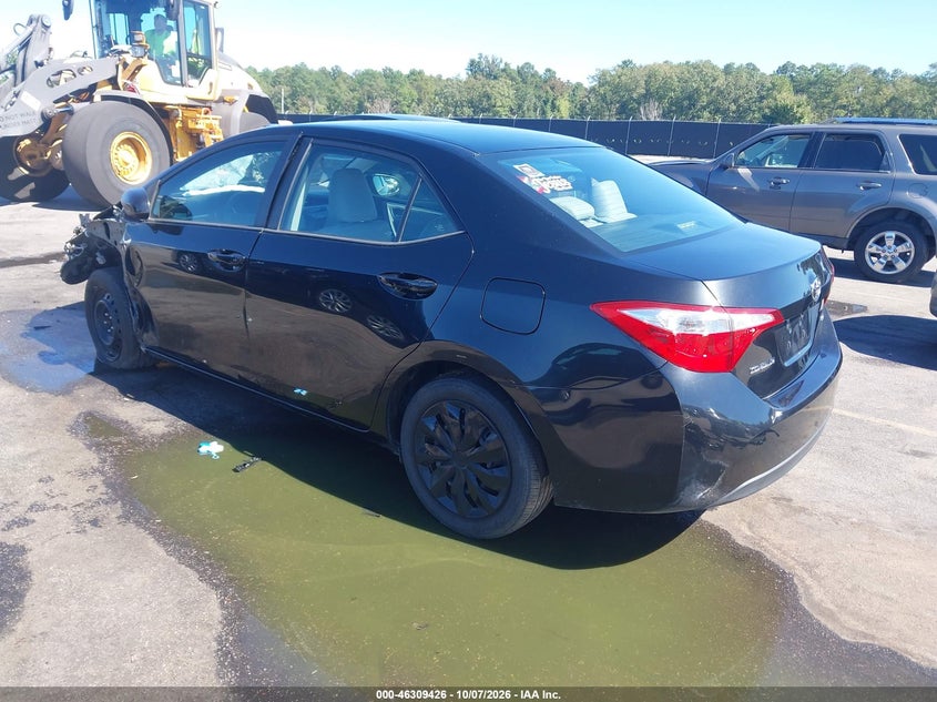 Vin: 2t1burhe6ec115300, lot: 46809625, toyota corolla le 20143