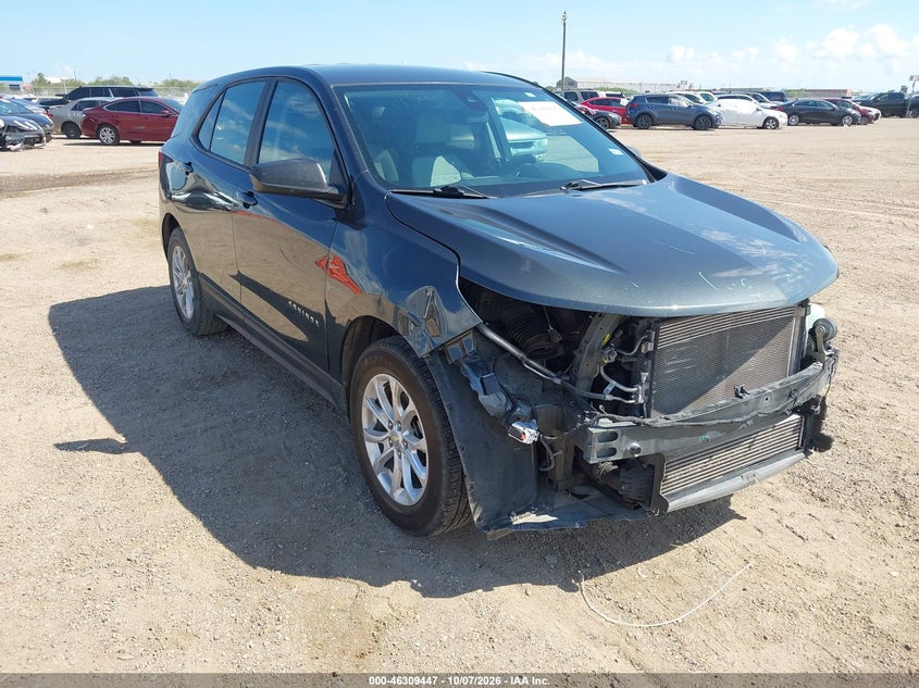 Vin: 3gnaxhev6ls523790, lot: 46809646, chevrolet equinox fwd ls 20201