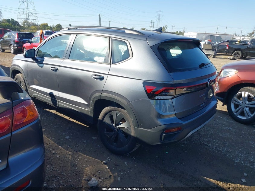 Vin: 3vv5c7b27sm064882, lot: 46809648, volkswagen taos 1.5t s 20253
