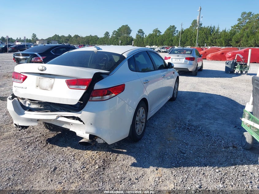 Vin: 5xxgt4l33gg051374, lot: 46809697, kia optima lx 20164
