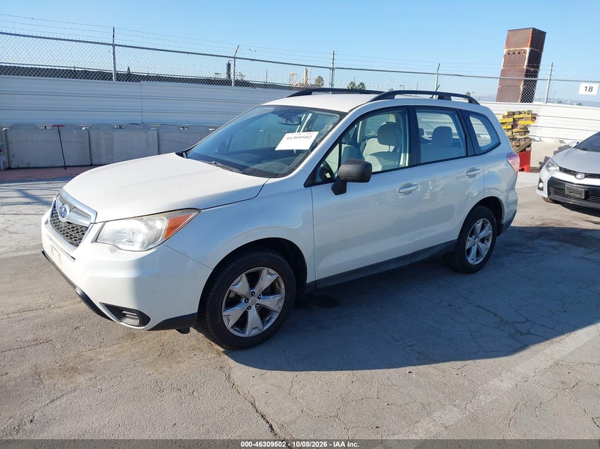 Vin: jf2sjabc3fh538626, lot: 46809701, subaru forester 2.5i 20152
