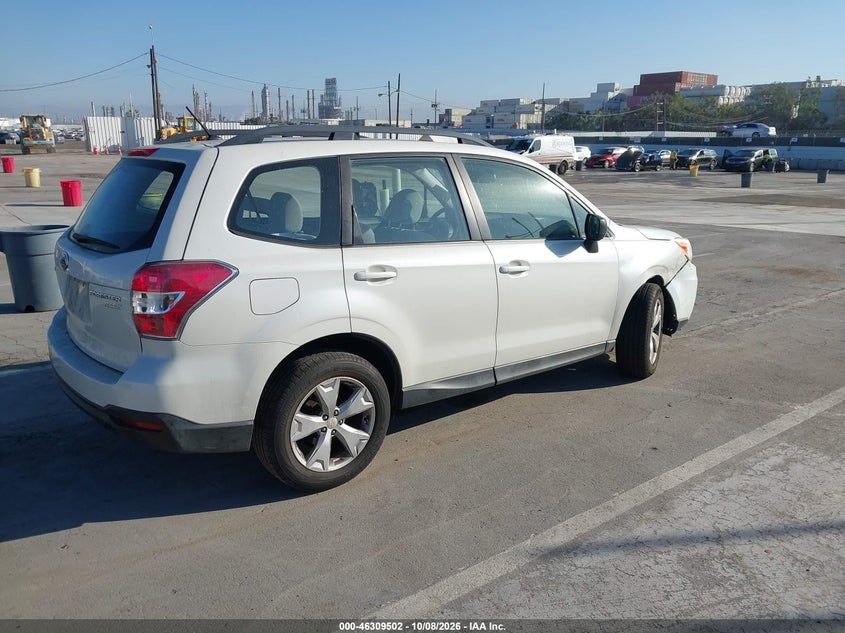 Vin: jf2sjabc3fh538626, lot: 46809701, subaru forester 2.5i 20154