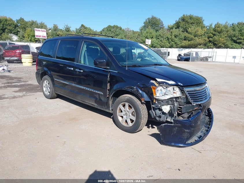 Vin: 2a4rr5dg4br617163, lot: 46809739, chrysler town & country touring 20111