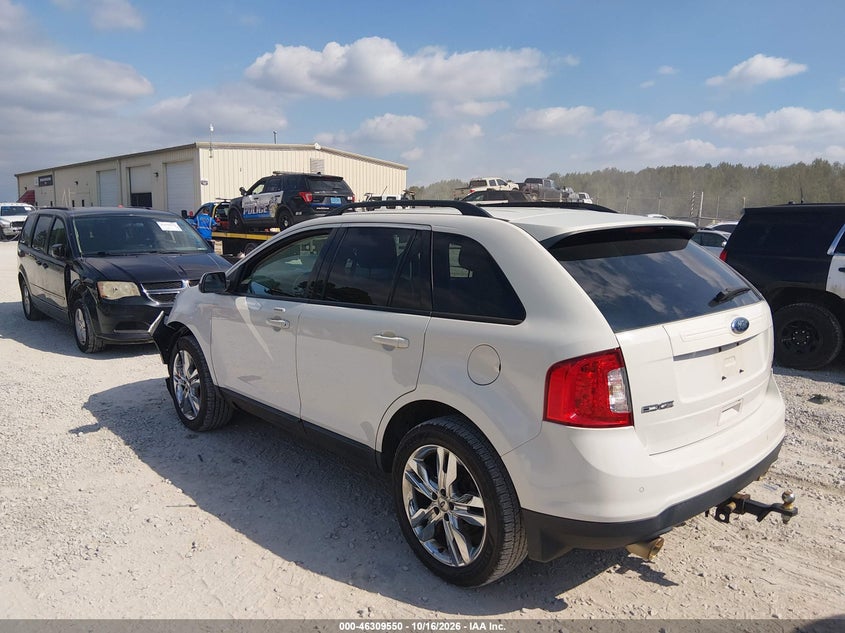 Vin: 2fmdk3jc3dbe32880, lot: 46809749, ford edge sel 20133