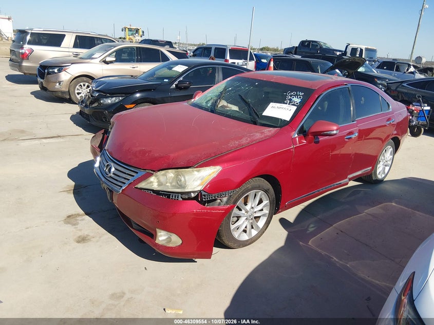 Vin: jthbk1eg8a2366016, lot: 46809753, lexus es 350 20102