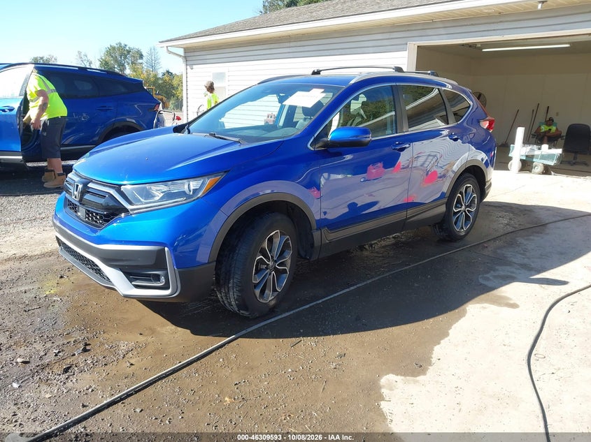 Vin: 7farw2h85ne013710, lot: 46809792, honda cr-v awd ex-l 20222
