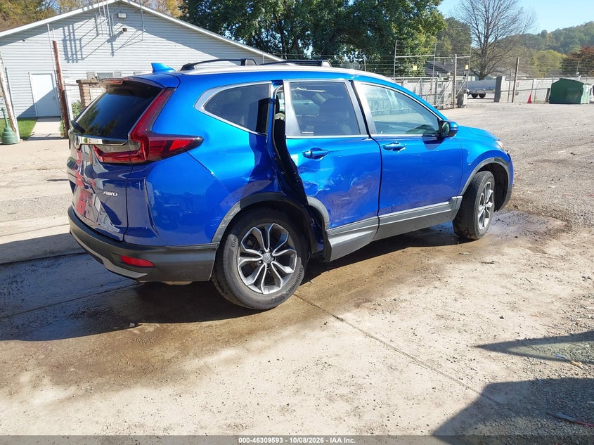 Vin: 7farw2h85ne013710, lot: 46809792, honda cr-v awd ex-l 20224
