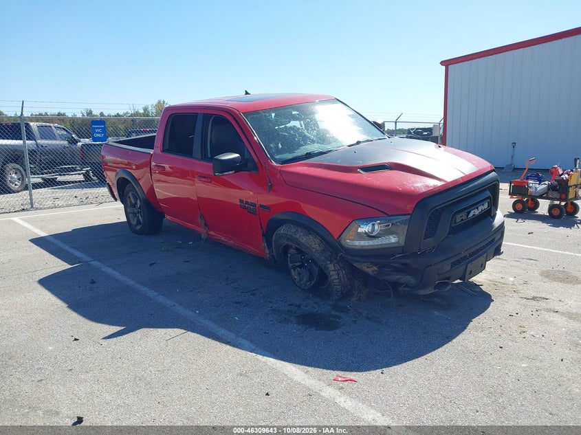 Vin: 1c6rr7lt7ks663088, lot: 46809842, ram 1500 classic warlock  4x4 5'7 box 2019 img_1