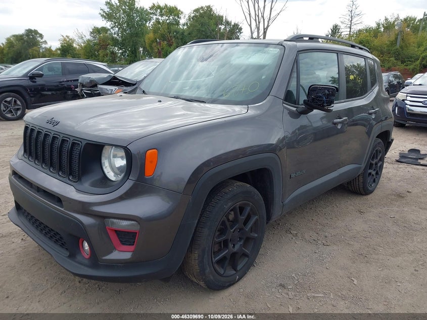 Vin: zacnjabb2kpk56870, lot: 46809889, jeep renegade altitude fwd 20192