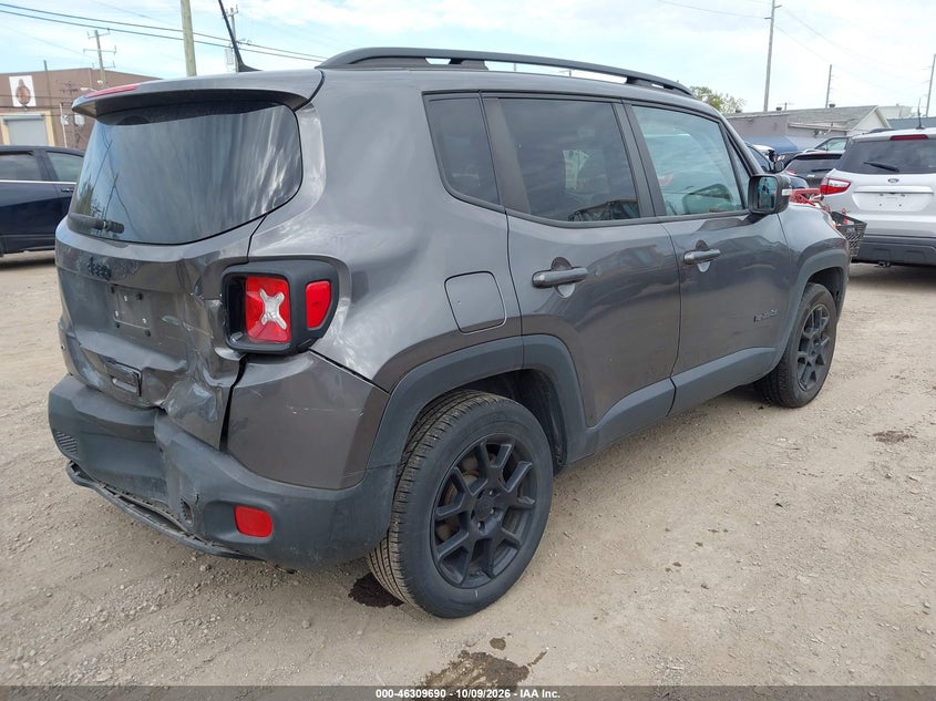 Vin: zacnjabb2kpk56870, lot: 46809889, jeep renegade altitude fwd 20194